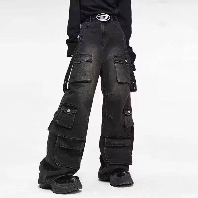 Herren Lässige Cargo-Jeans mit praktischen Taschen Drune