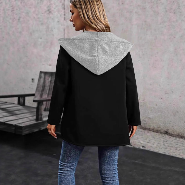 Damen Lässige Kapuzenjacke mit praktischen Taschen und modernem Schnitt Drune