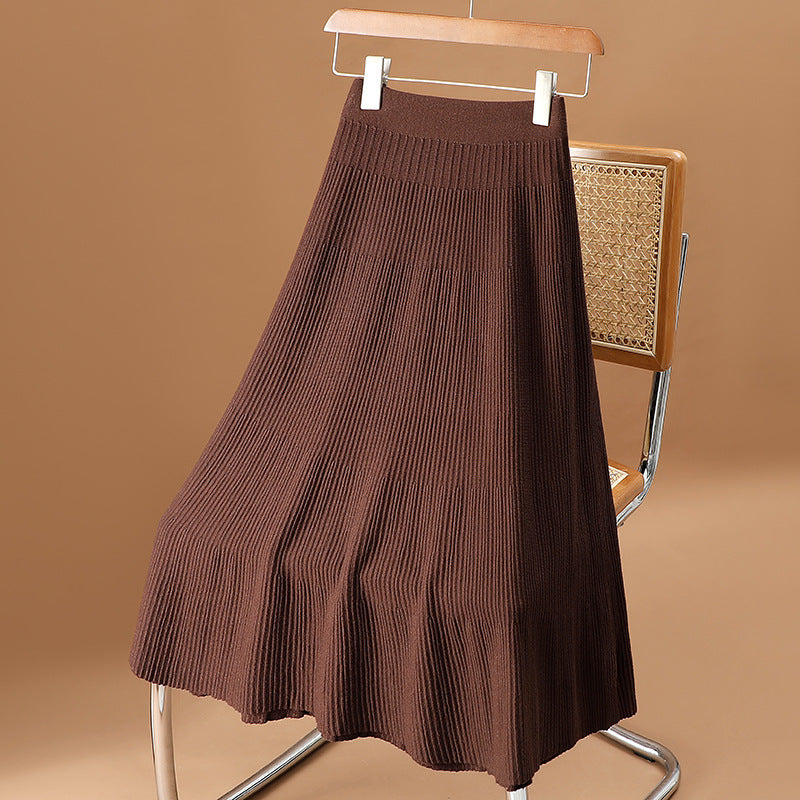 Damen Eleganter und schwingender Plisseerock Drune