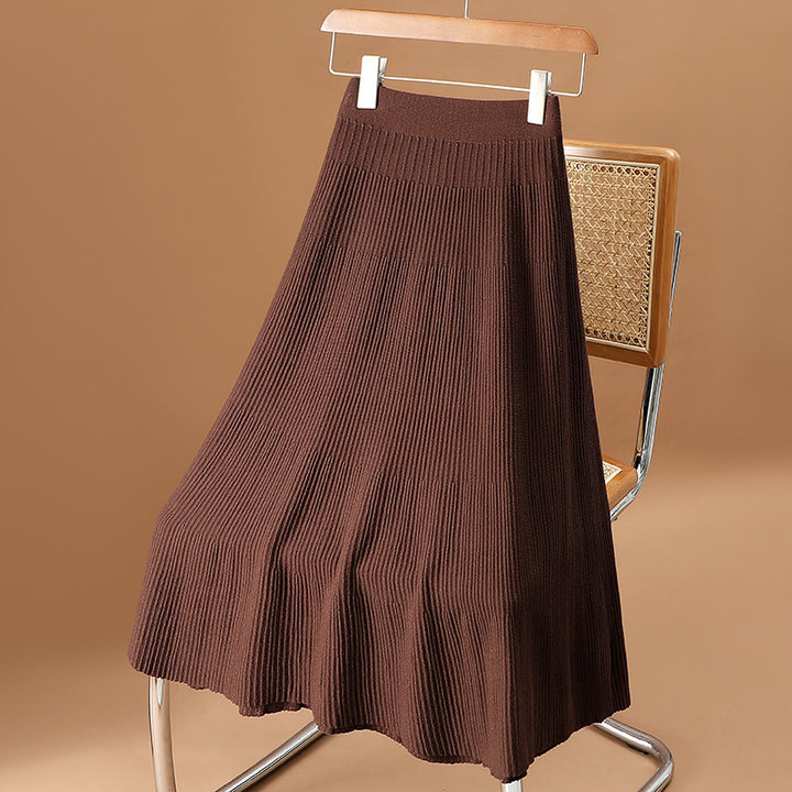 Damen Eleganter und schwingender Plisseerock Drune