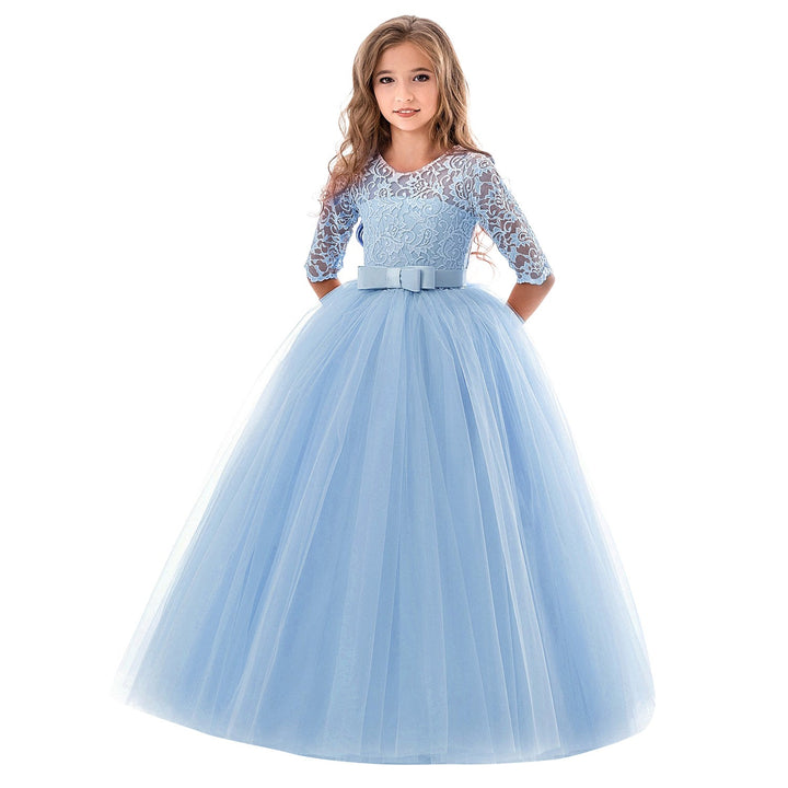 Damen Prinzessinnenkleid mit Spitzenoberteil und Tüllrock Drune