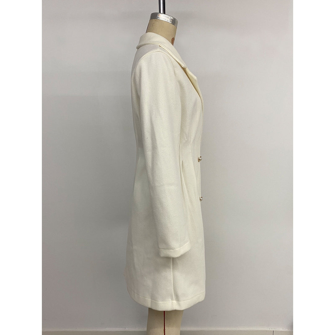 Damen Eleganter Doppelreihiger Kurzblazer Drune