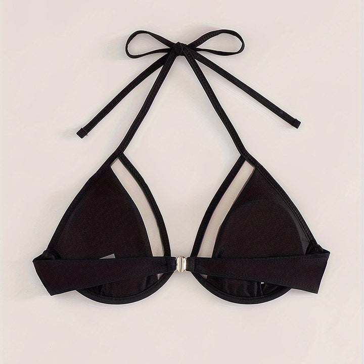 Damen Triangel-Bikini mit transparentem Detail Drune