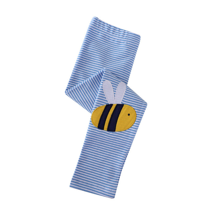 Mädchen Leggings mit buntem Bienen- und Sonnenmotiv Drune