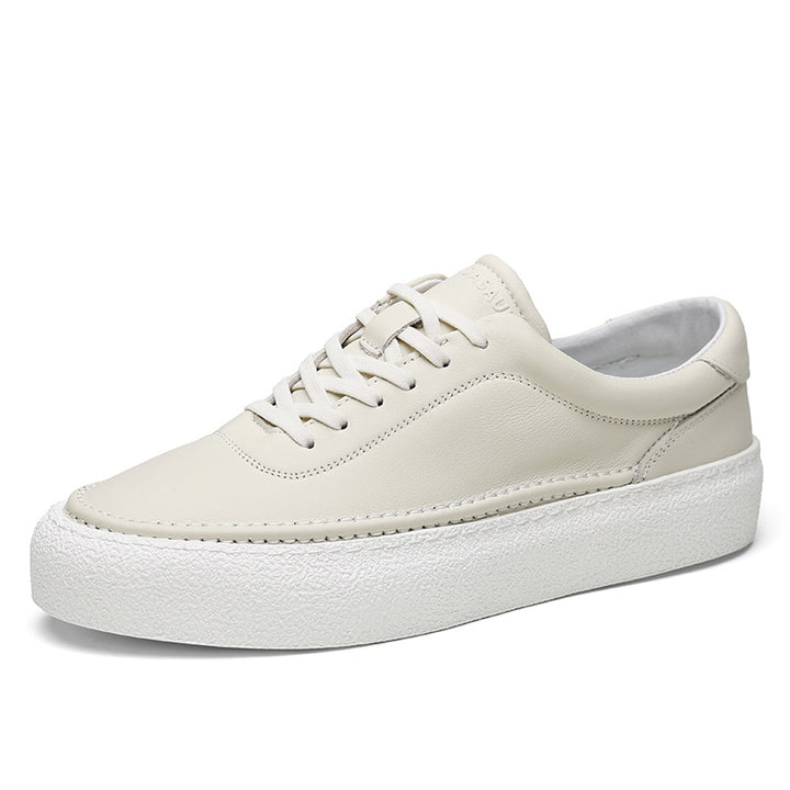 Drune | Premium Leder Sneakers Mit Weißer Sohle