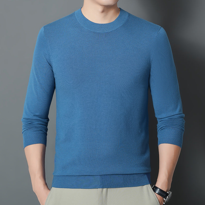 Herren Feiner Rundhalspullover aus Feinstrick mit schmaler Silhouette Drune