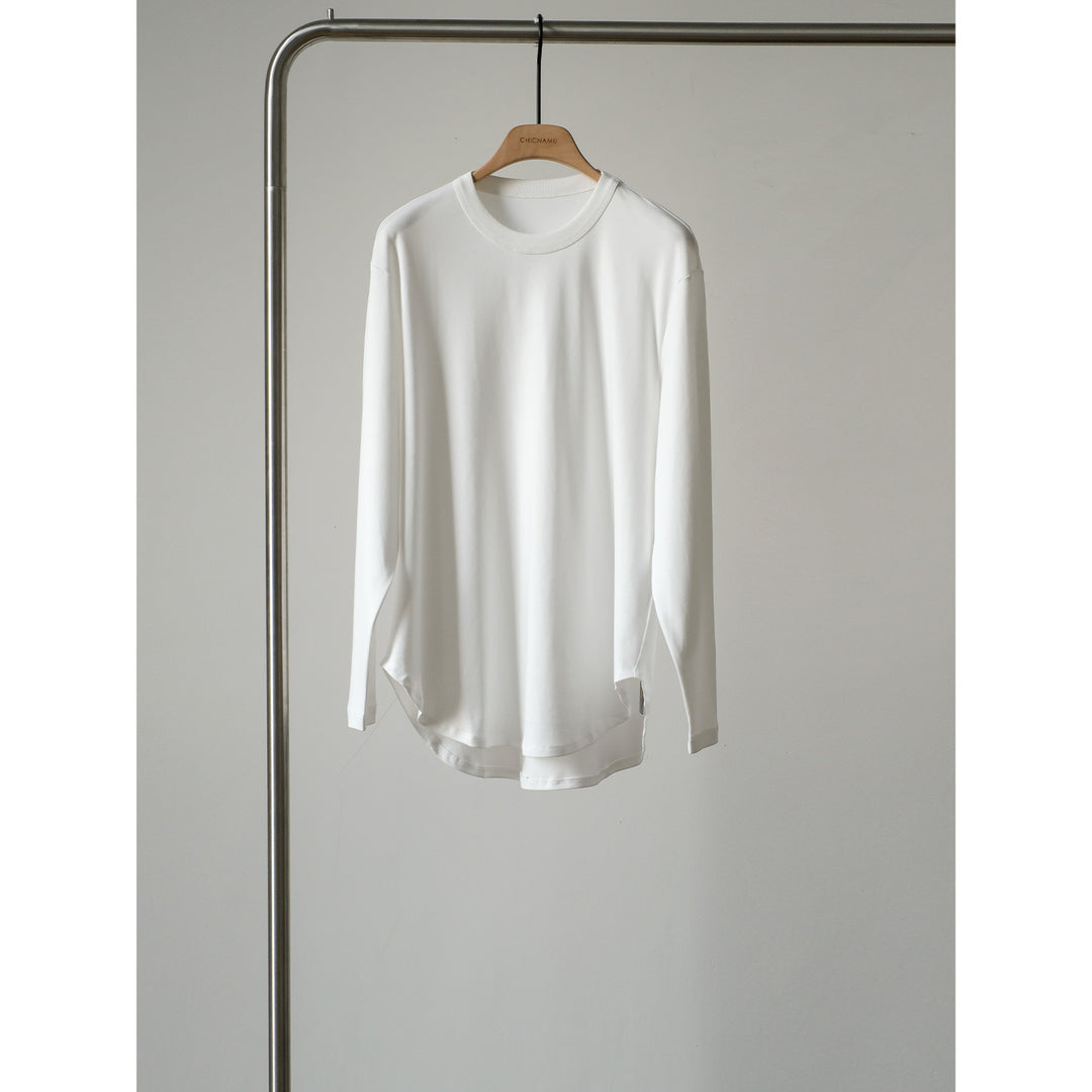 Damen Bequeme Langarm-T-Shirt Drune