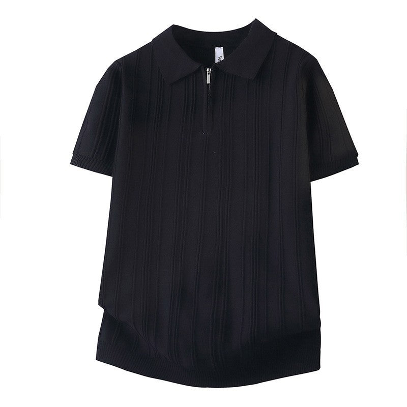Damen Modisches Poloshirt mit Reißverschluss Drune