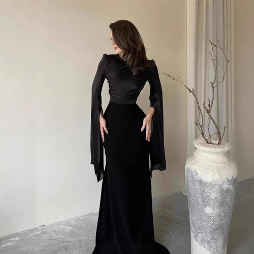 Damen Abendkleid mit eleganter Drapierung Drune