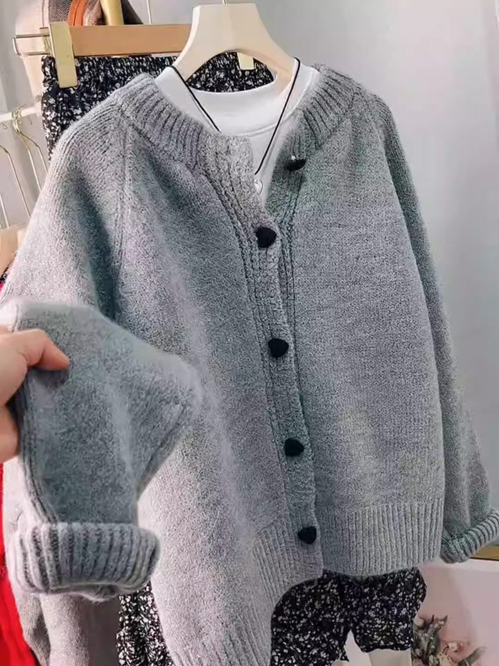 Damen Kuschelige Strickjacke Drune