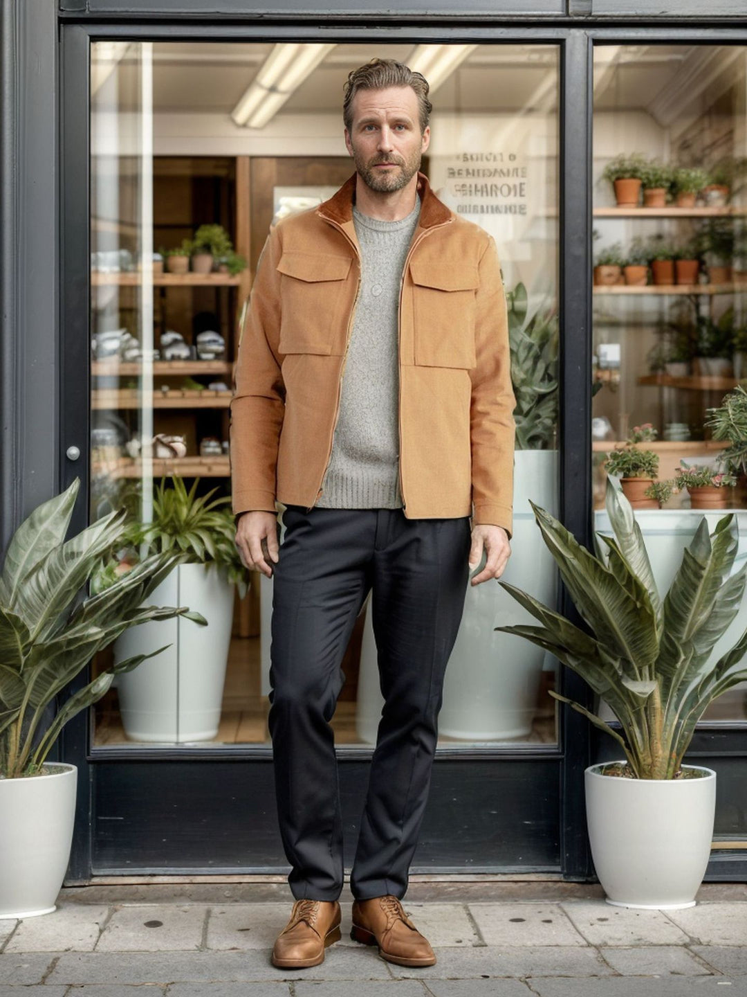 Herren stylische Funktionsjacke im modernen Design mit großzügigen Taschen Drune