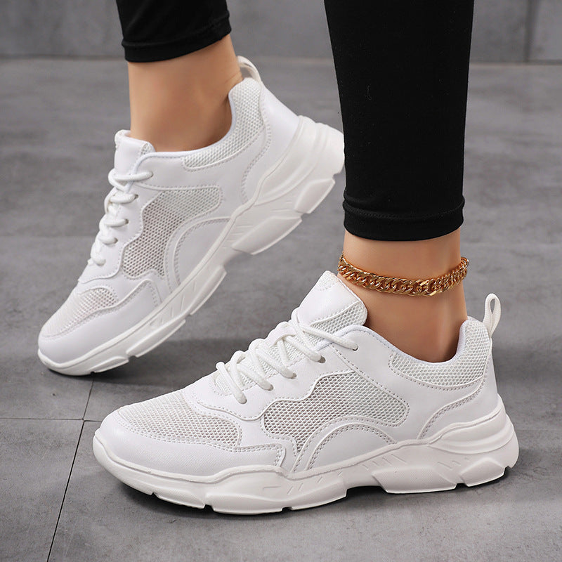 Damen nan moderner Komfort-Sneaker im Retro-Look mit atmungsaktivem Mesh, gepolsterter Ferse und profiliertem Leichtsohlenaufbau Drune