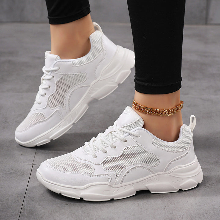 Damen nan moderner Komfort-Sneaker im Retro-Look mit atmungsaktivem Mesh, gepolsterter Ferse und profiliertem Leichtsohlenaufbau Drune