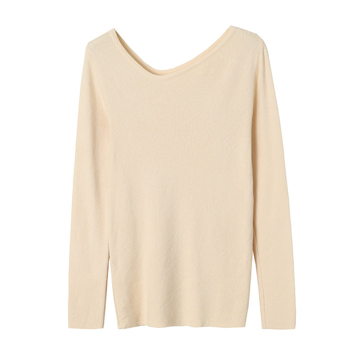 Damen Langarmshirt mit feiner Rippstruktur Drune