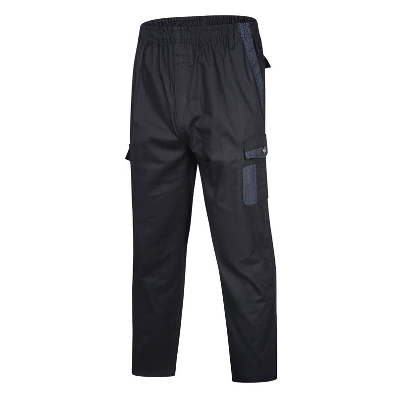 Herren Cargohose mit elastischem Bund, Mesh-Einsätzen und Multifachtaschen Drune