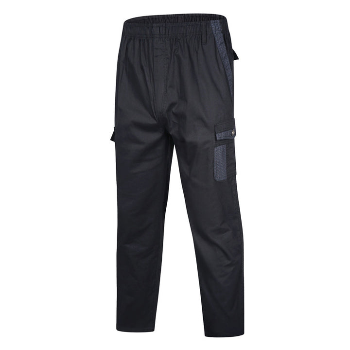 Herren Cargohose mit elastischem Bund, Mesh-Einsätzen und Multifachtaschen Drune