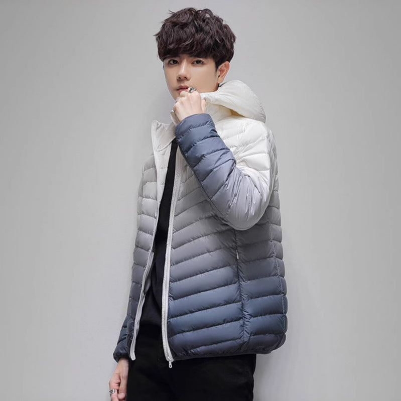 Herren leichte wattierte Steppjacke mit Stehkragen und Thermofutter Drune