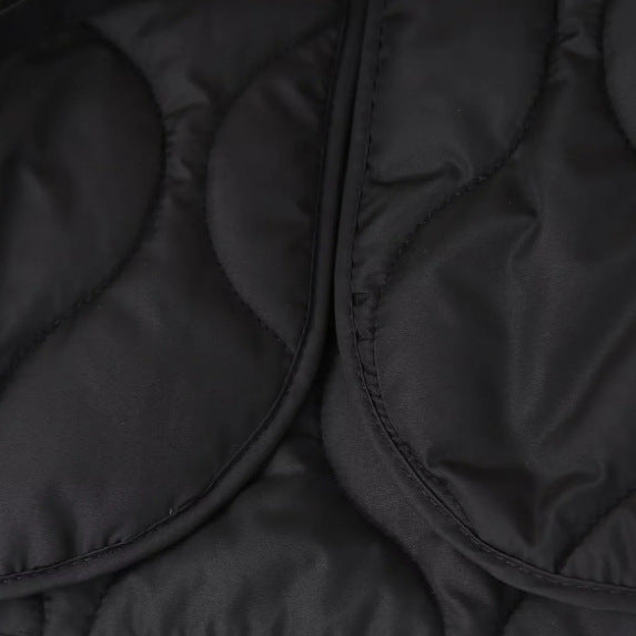 Damen Gequiltete Steppjacke mit Bindebändern und Rundhalsausschnitt Drune