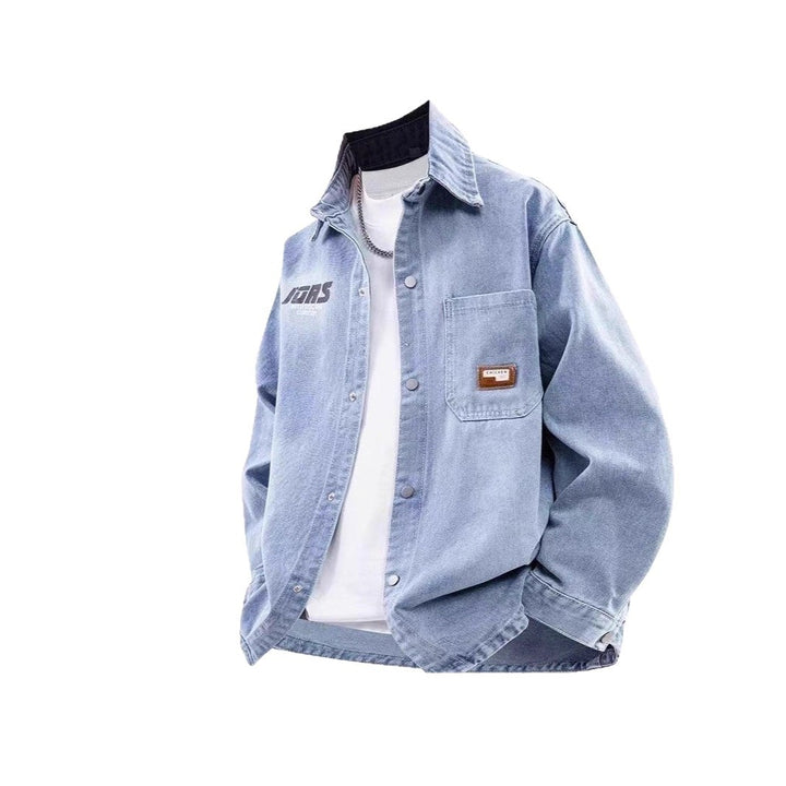 Herren Lässige Denim-Jacke Drune