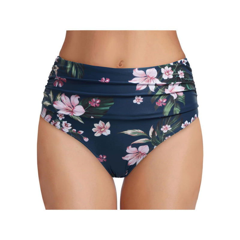 Damen Hochgeschnittene Bikinihose mit eleganter Raffung Drune