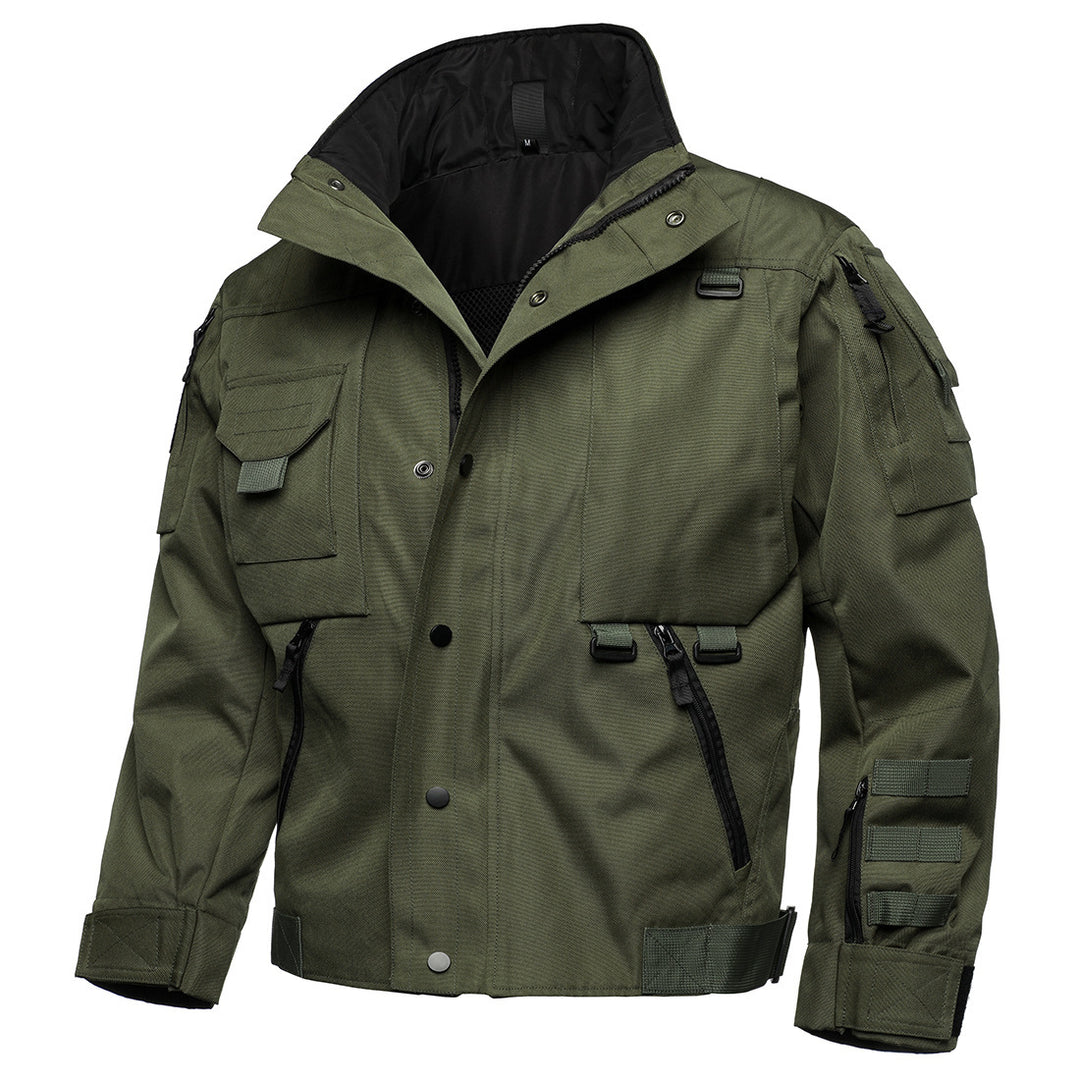 Herren Tactical Field Jacke mit Multi‑Taschen, verstellbaren Bündchen und wasserabweisender Ripstop‑Qualität Drune