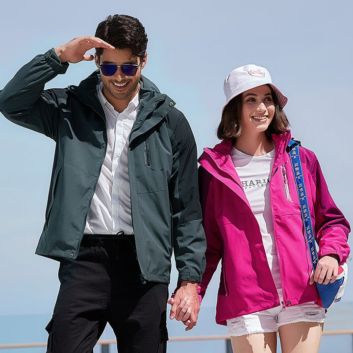 Damen leichte wasserfeste Urban Softshelljacke mit Kapuze und reflektierenden Details Drune