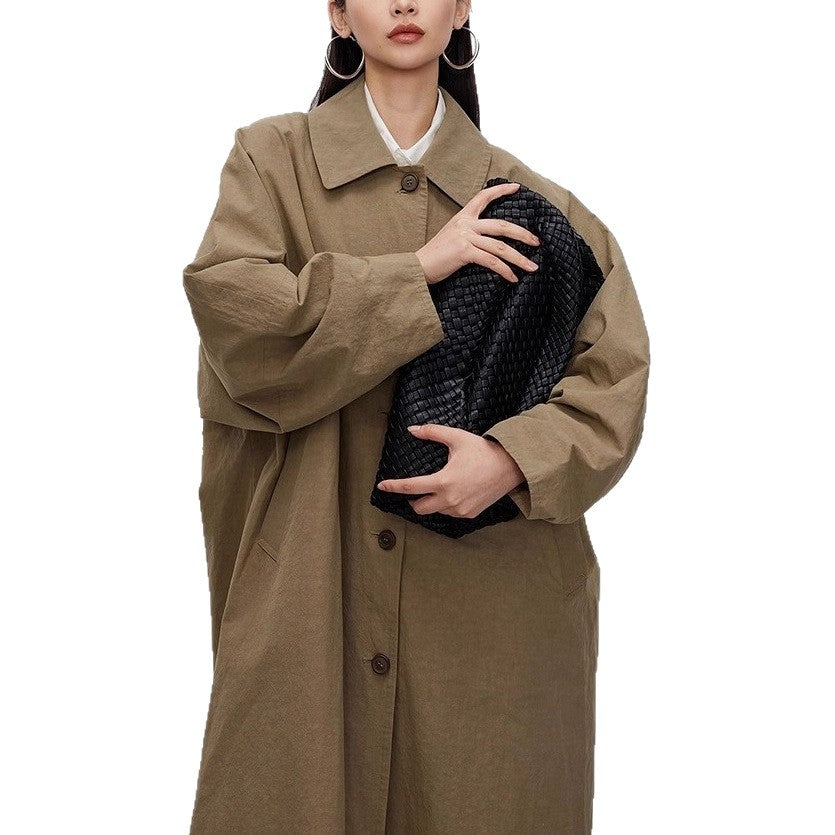 Damen Oversized Trenchcoat Drune