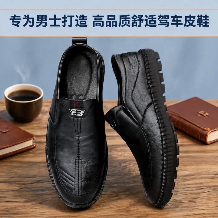 Herren Bequeme Slip-On Lederschuhe Drune 1788175441