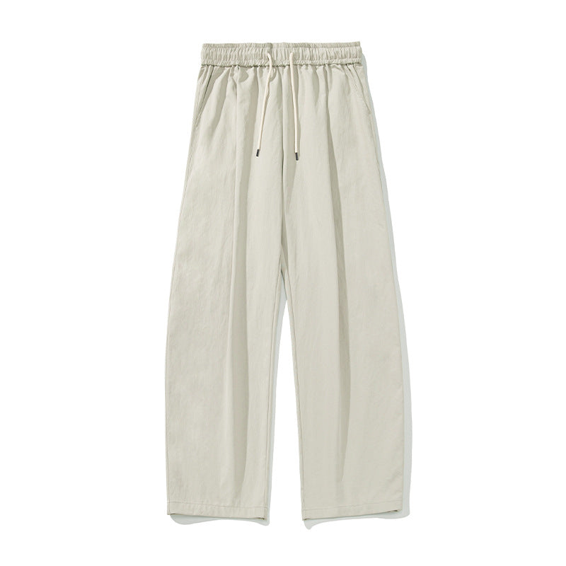 Damen Locker fallende Sommerhose mit hohem Bund, Elastik- und Tunnelzug Drune