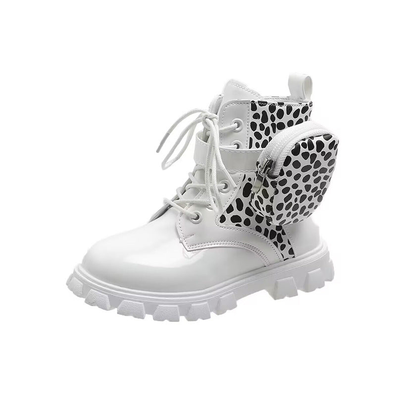 Damen modische und funktionale Stiefeletten mit seitlicher Tasche Drune