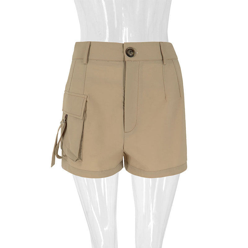 Damen Komfortable Cargo-Shorts Drune