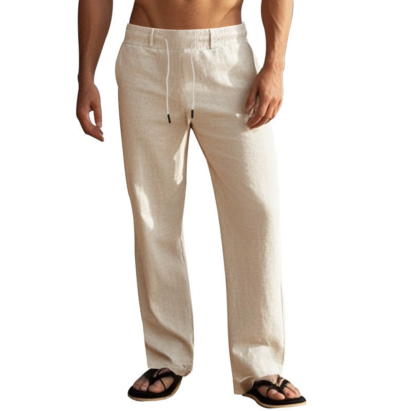 Herren Bequeme Strandhose mit verstellbarem Kordelzug und leichten Materialien Drune