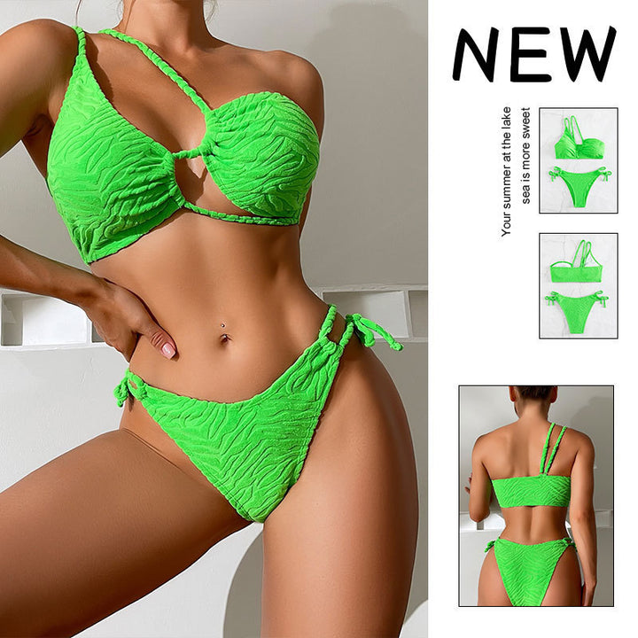 Damen Triangel-Bikini mit modernem Rüschendesign Drune
