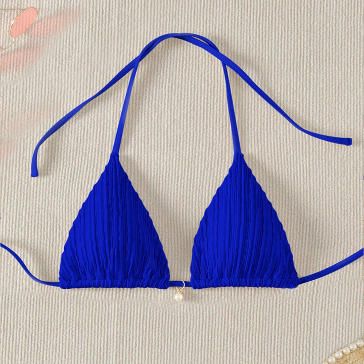 Damen Triangel-Bikini mit strukturierter Textur Drune
