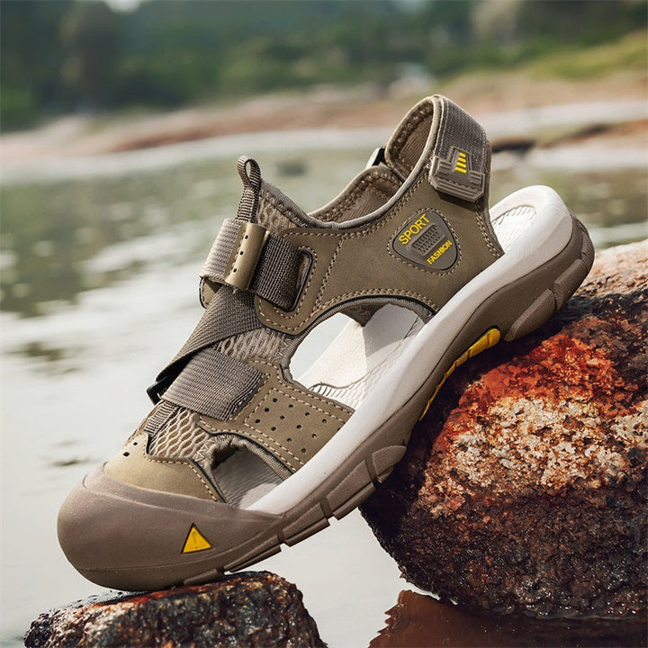Herren Sportliche Outdoor-Sandalen mit verstellbarem Riemen und rutschfester Sohle Drune