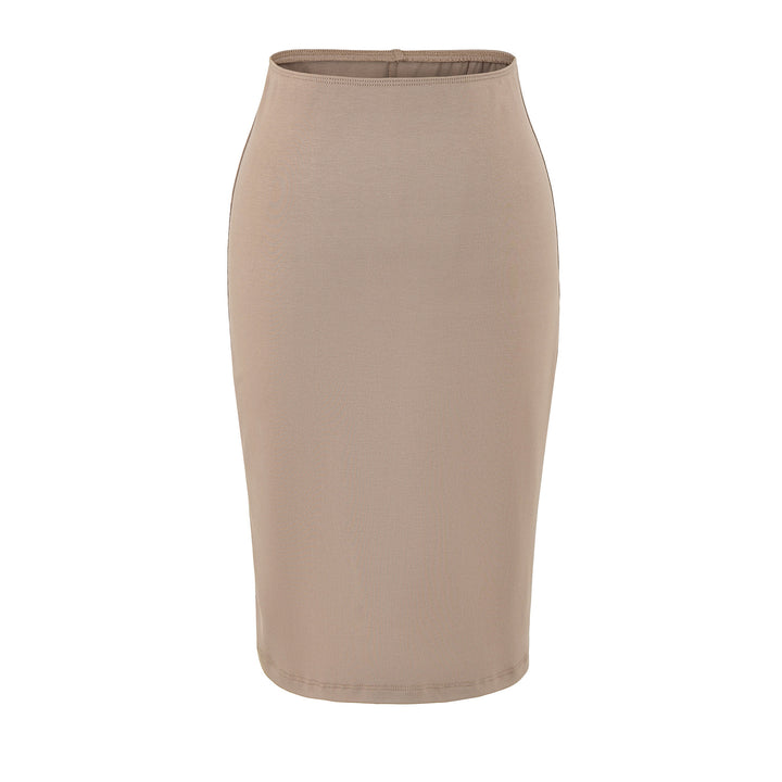 Damen Figurnaher Midirock aus Feinstrick mit elastischem Bund Drune