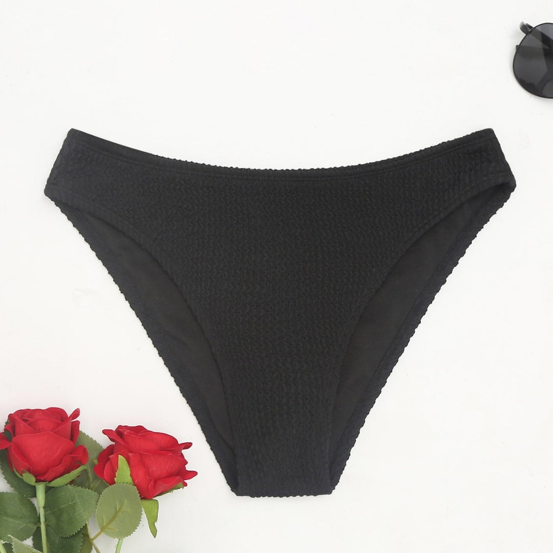 Damen Hochgeschnittener Bikini mit strukturiertem Design Drune