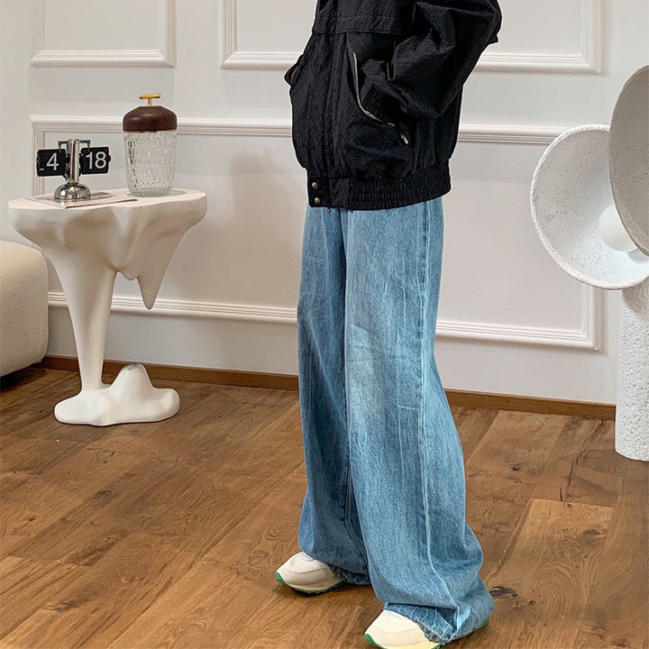 Damen lässige und weit geschnittene Jeanshose Drune