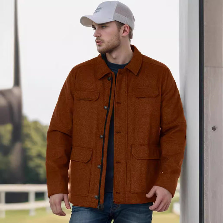 Herren lässige Flanelljacke Drune