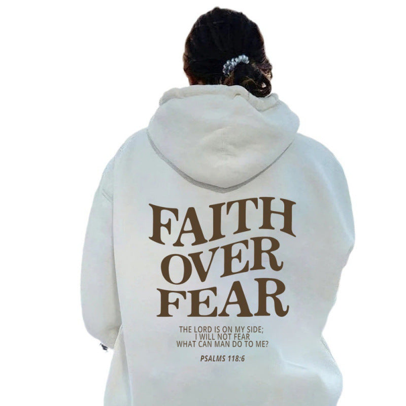Damen Kapuzenpullover mit inspirierendem Schriftzug und hochwertiger Baumwolle Drune