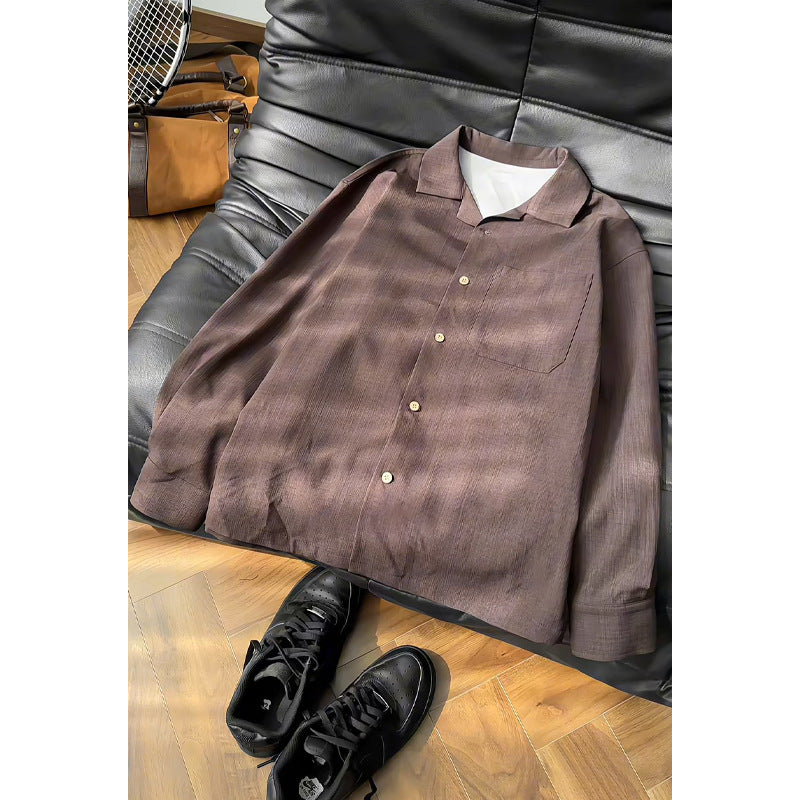 Herren Elegante und lässige Langarmbluse Drune