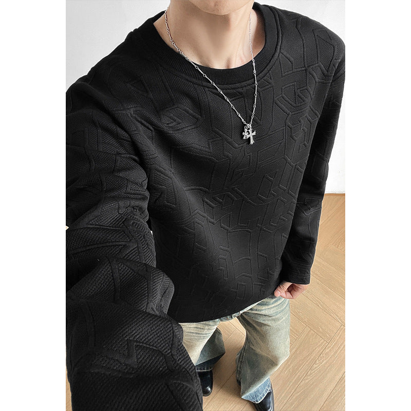 Herren Stylischer Sweatshirt mit strukturiertem Design Drune