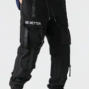 Herren Technische Utility-Cargohose mit Multifachtaschen, verstellbaren Gurtbändern & elastischen Saumbündchen Drune