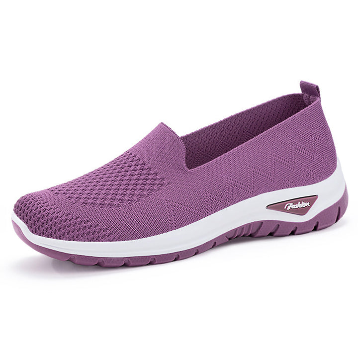 Damen nan nahtloser Strick-Slip-On mit gepolstertem Memory-Fußbett und flexibler Profillaufsohle Drune