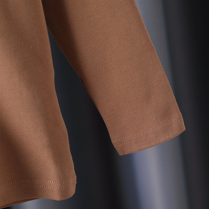 Mädchen Langarmshirt mit Rüschenkragen und charmantem Applikationsdetail Drune