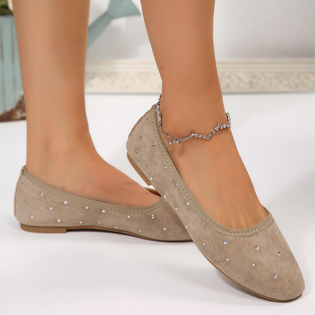 Damen Elegante und funkelnde Ballerinas Drune
