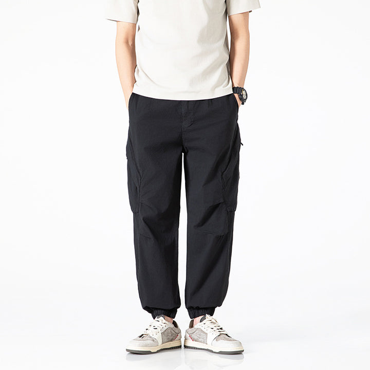 Herren leichte Tech-Cargo-Jogginghose mit elastischem Bund und multifunktionalen Taschen Drune