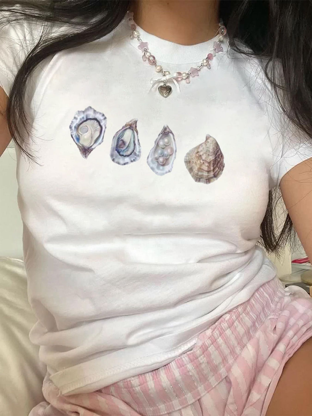 Damen Crop-T-Shirt mit auffälligem Statement-Print Drune 1777452337
