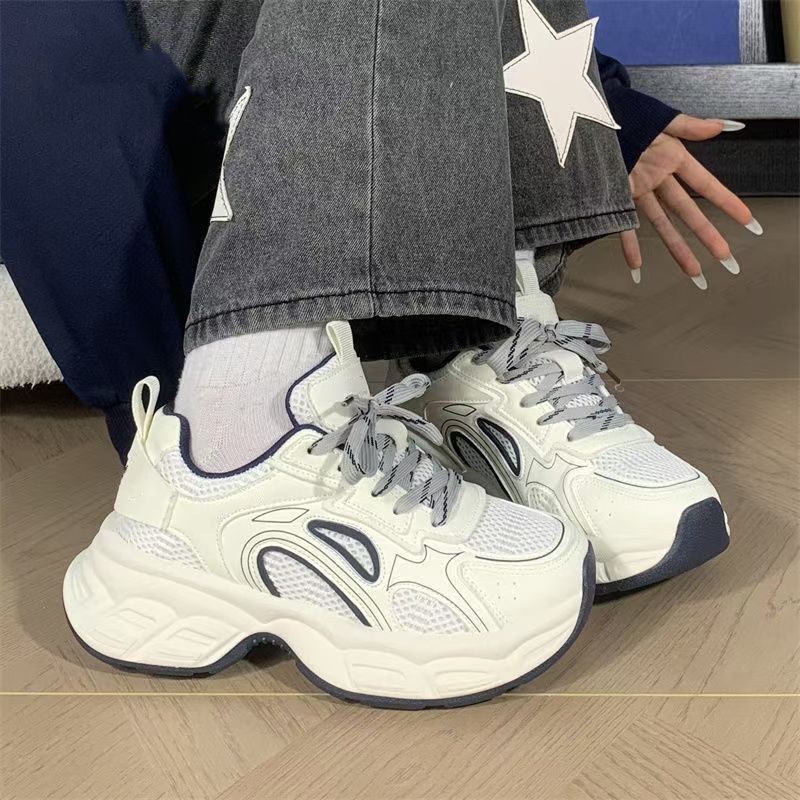 Damen Platform-Sneaker mit atmungsaktivem Mesh und skulptierter Komfortsohle Drune