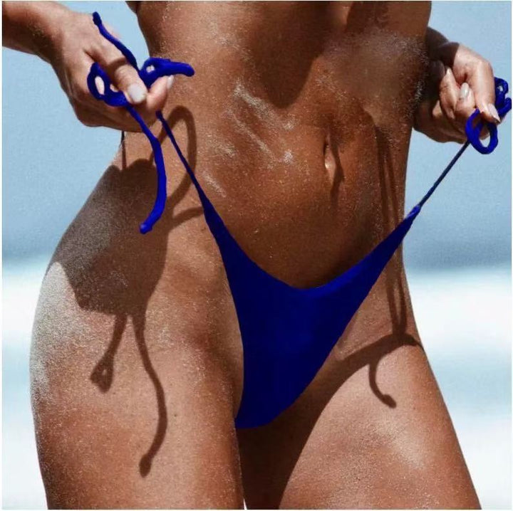 Damen Bikini-Höschen mit ultra-hohem Schnitt und verstellbaren Trägern Drune